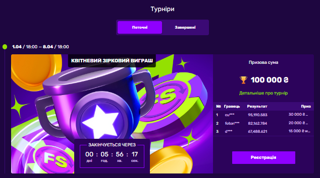 Турніри казино Джокер